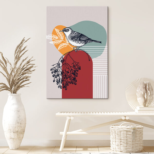 Wandbilder Vogel auf einem Ast