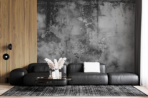 Verwitterte Wand mit abblätternder Farbe Fototapeten Verwitterte Wand mit abblätternder Farbe