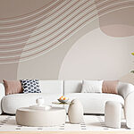 Fototapeten Elegante abstrakte Linien und Kurven