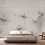 Fototapeten Gruppe von weißen Blumen