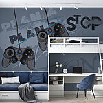 Fototapeten Videospiel-Controller auf grauem Hintergrund