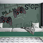 Fototapeten Videospiel-Controller an einer Wand