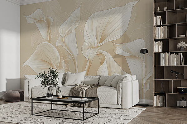 Elegante Lilien mit weichen Hintergründen Fototapeten Elegante Lilien mit weichen Hintergründen