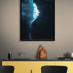 Wandbilder In den Ozean stürzende Welle