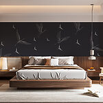 Fototapeten Wall murals Flock of birds flying in the sky