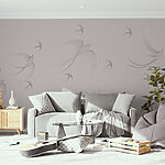 Fototapeten Gruppe von fliegenden Vögeln