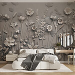 Fototapeten Wandkunst mit Blumen und Pflanzen