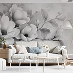 Fototapeten Monochrome Blüte in heiterer Eleganz
