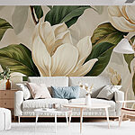 Fototapeten Blühende weiße Magnolien