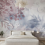 Fototapeten Blush floral aquarellierte Träume