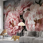 Fototapeten Gruppe von rosa Blumen