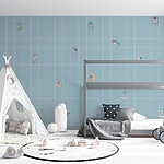 Fototapeten Gitter mit Zeichentrickfiguren