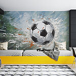 Fototapeten Bemalung eines Fußballs