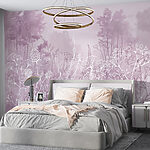 Fototapeten Zeichnung eines Waldes