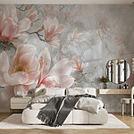 Fototapeten Zarte Blüten in sanften Farbtönen