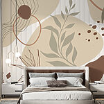 Fototapeten Abstrakte Herbstharmonie in Beige