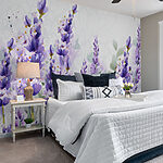 Fototapeten Gruppe violetter Blumen