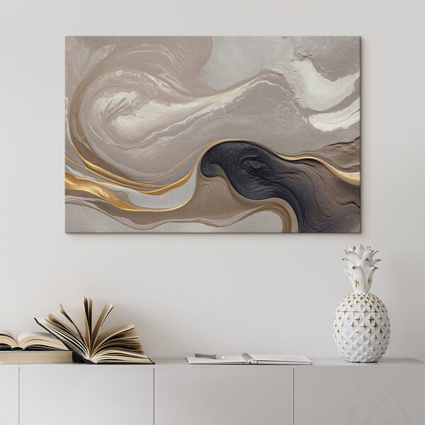 Wirbelnder Marmor mit eleganten Linien Wandbilder Wirbelnder Marmor mit eleganten Linien
