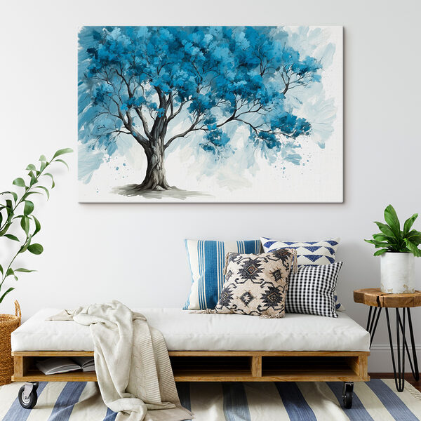 Baum mit blauen Blättern Wandbilder Baum mit blauen Blättern