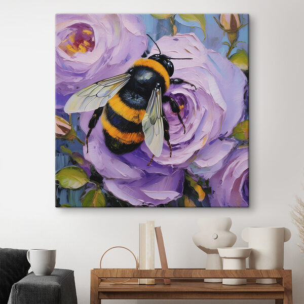 Biene auf einer Blume Wandbilder Biene auf einer Blume