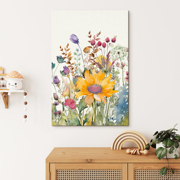 Aquarellmalerei von Blumen Wandbilder Aquarellmalerei von Blumen