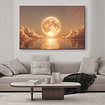 Wandbilder Mond und Wolken am Himmel