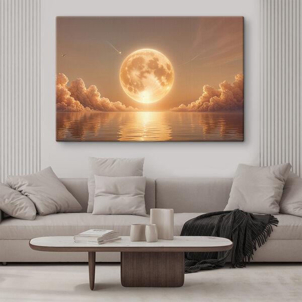 Mond und Wolken am Himmel Wandbilder Mond und Wolken am Himmel