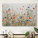 Wandbilder Malerei von Blumen und Gras