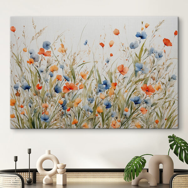 Malerei von Blumen und Gras Wandbilder Malerei von Blumen und Gras