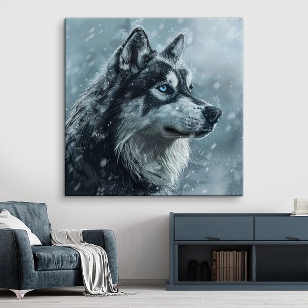 Hund im Schnee Wandbilder Hund im Schnee