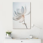 Wandbilder Weiße Blume mit Blütenblättern