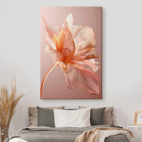 Zarte rosa Blüte tanzt leicht Wandbilder Zarte rosa Blüte tanzt leicht