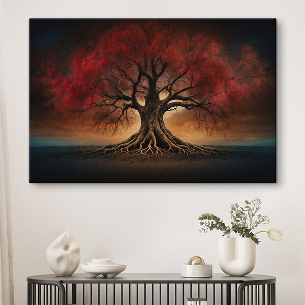 Baum mit roten Blättern Wandbilder Baum mit roten Blättern