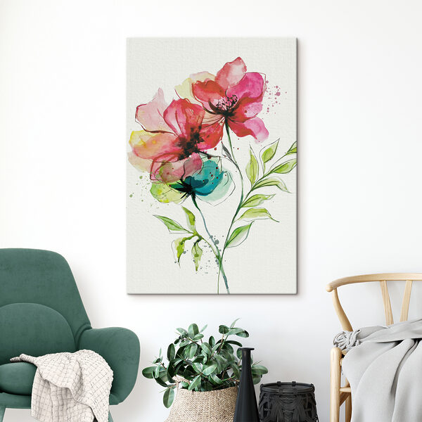 Malerei von Blumen und Blättern Wandbilder Malerei von Blumen und Blättern