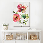 Wandbilder Aquarellmalerei von Blumen