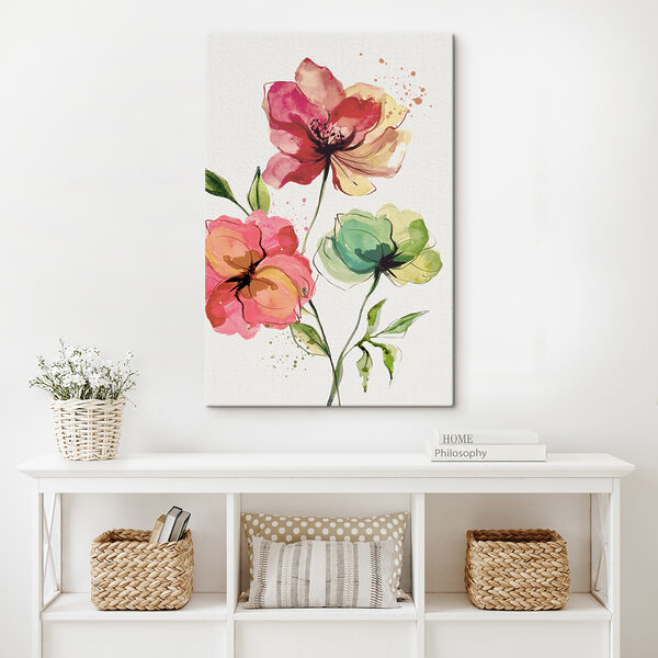 Aquarellmalerei von Blumen Wandbilder Aquarellmalerei von Blumen