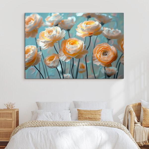 Gruppe von Blumen auf Stängeln Wandbilder Gruppe von Blumen auf Stängeln