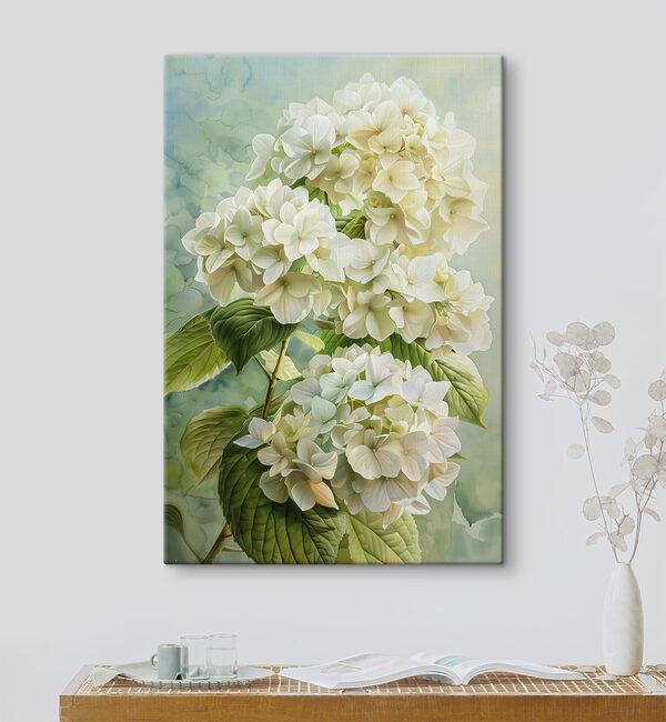 Cremefarbenes Weiß in voller Blüte Wandbilder Cremefarbenes Weiß in voller Blüte