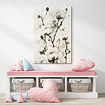 Wandbilder Elegante monochrome botanische Illustration.