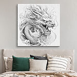 Wandbilder Drache mit Drachenkopf