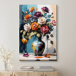 Wandbilder Vase mit Blumen darin