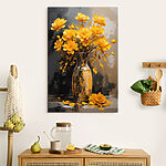 Wandbilder Vase mit gelben Blumen