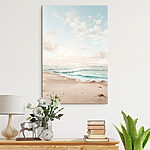 Wandbilder Strand mit Wellen und Sand