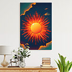 Wandbilder Sonne mit einer hellen Sonne am Himmel