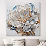 Wandbilder Elegant Bloom in Blau und Beige