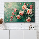 Wandbilder Malerei von rosa Blumen