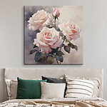 Wandbilder Gruppe von rosa Rosen