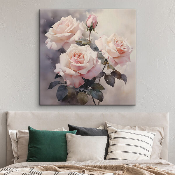 Gruppe von rosa Rosen Wandbilder Gruppe von rosa Rosen