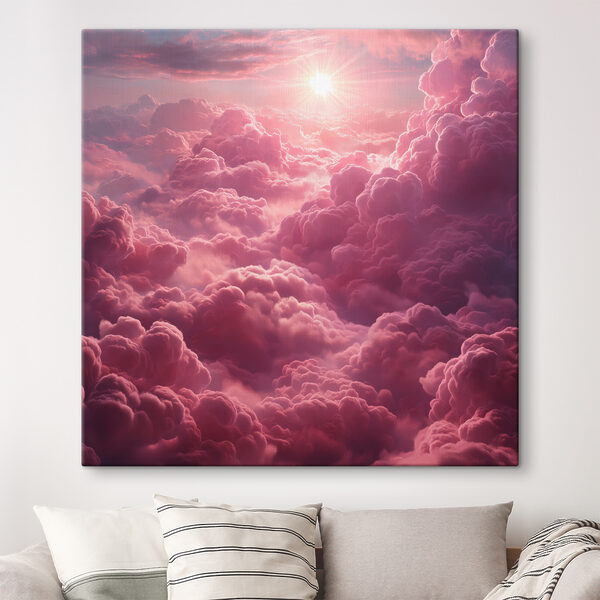 Rosa Wolken und die Sonne Wandbilder Rosa Wolken und die Sonne