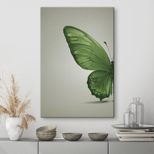 Grüner Schmetterling mit Flügeln Wandbilder Grüner Schmetterling mit Flügeln